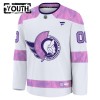 Ottawa Senators tröja Customized Fanatics Hockey Fights Cancer Practice 2024-25 Vit - NHL Tröjor Barn